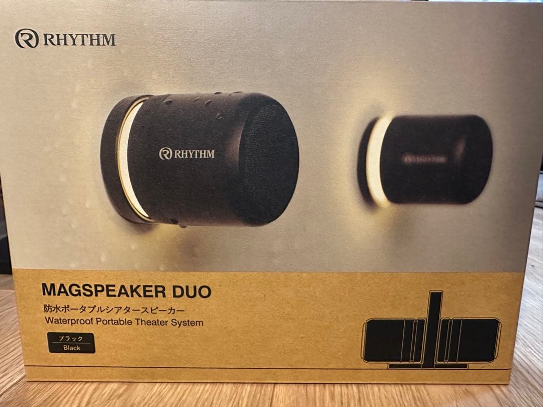 RHYTHM MAGSPEAKER DUO ブラック RHYTHM 防水BluetoothスピーカーMAGSPEAKER DUOブラック 9YYA30RH02