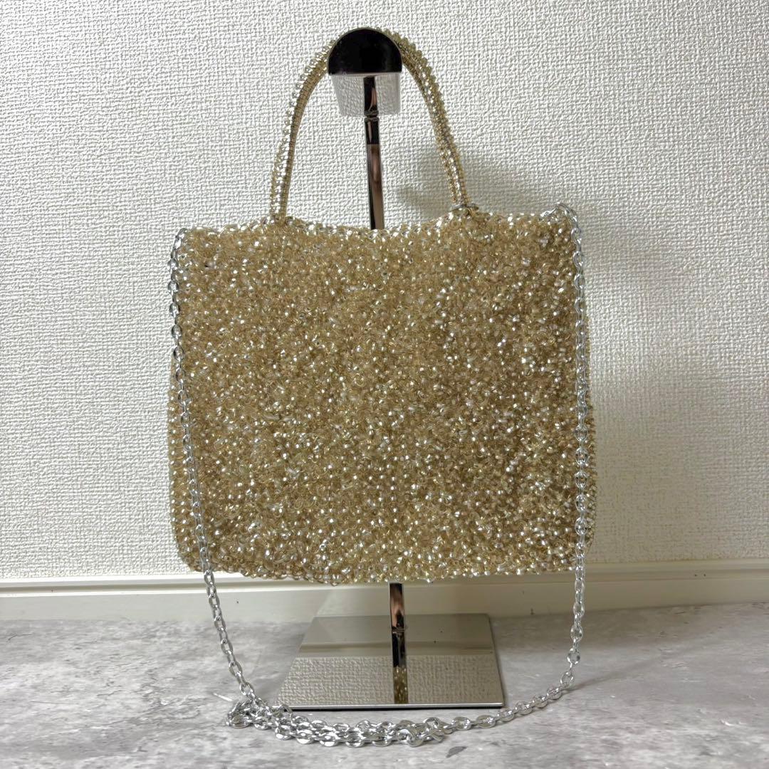 美品✨アンテプリマ ミディアム 人気色 チェーン 2way ショルダー