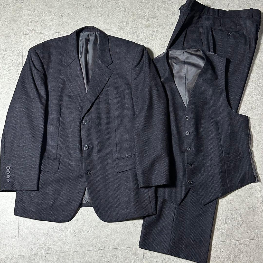 Christian Dior3ピース セットアップ ダークグレー 掠れストライプ B30 Countdown Sneaker Gray Technical Mesh with Cedar Green, Gray