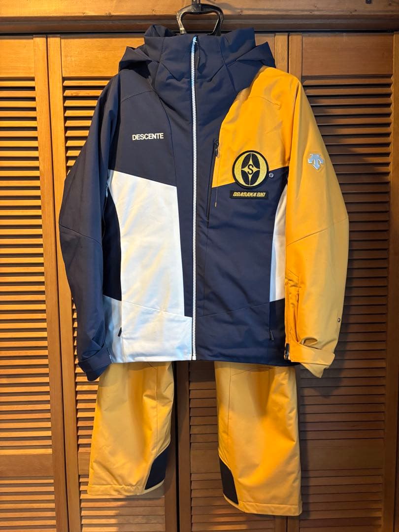 DESCENTE スキーウェア ネイビー/イエロー 2021-2022 DESCENTE SKI 