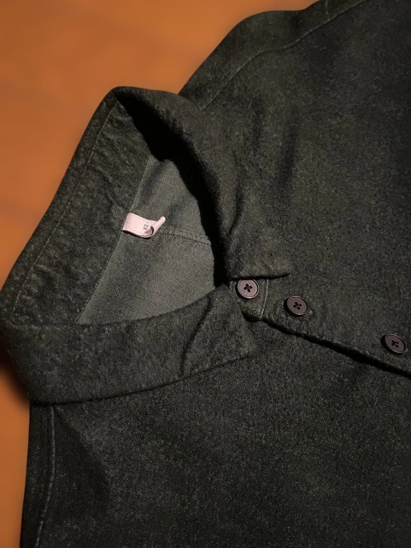 1/16お値下《1度のみ着用》フィルマム　ネルシャツ　モスグリーン　XS