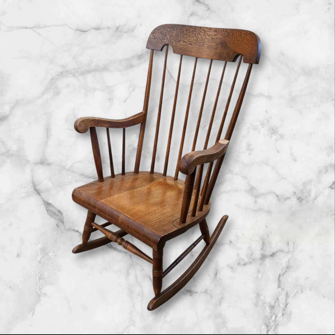 ①キツツキマーク 飛騨産業 ロッキングチェア 木製椅子 飛騨産業 ロッキングチェア 穂高 キツツキマーク/HIDA Rocking Chair