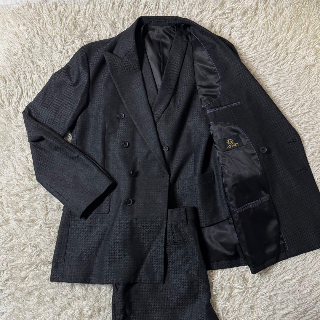 【美品】ガルニエ　ダブル　3ピース　セットアップ　Lサイズ NEW】2BSロングスリーピーススーツ – GARNIER（ガルニエ）公式