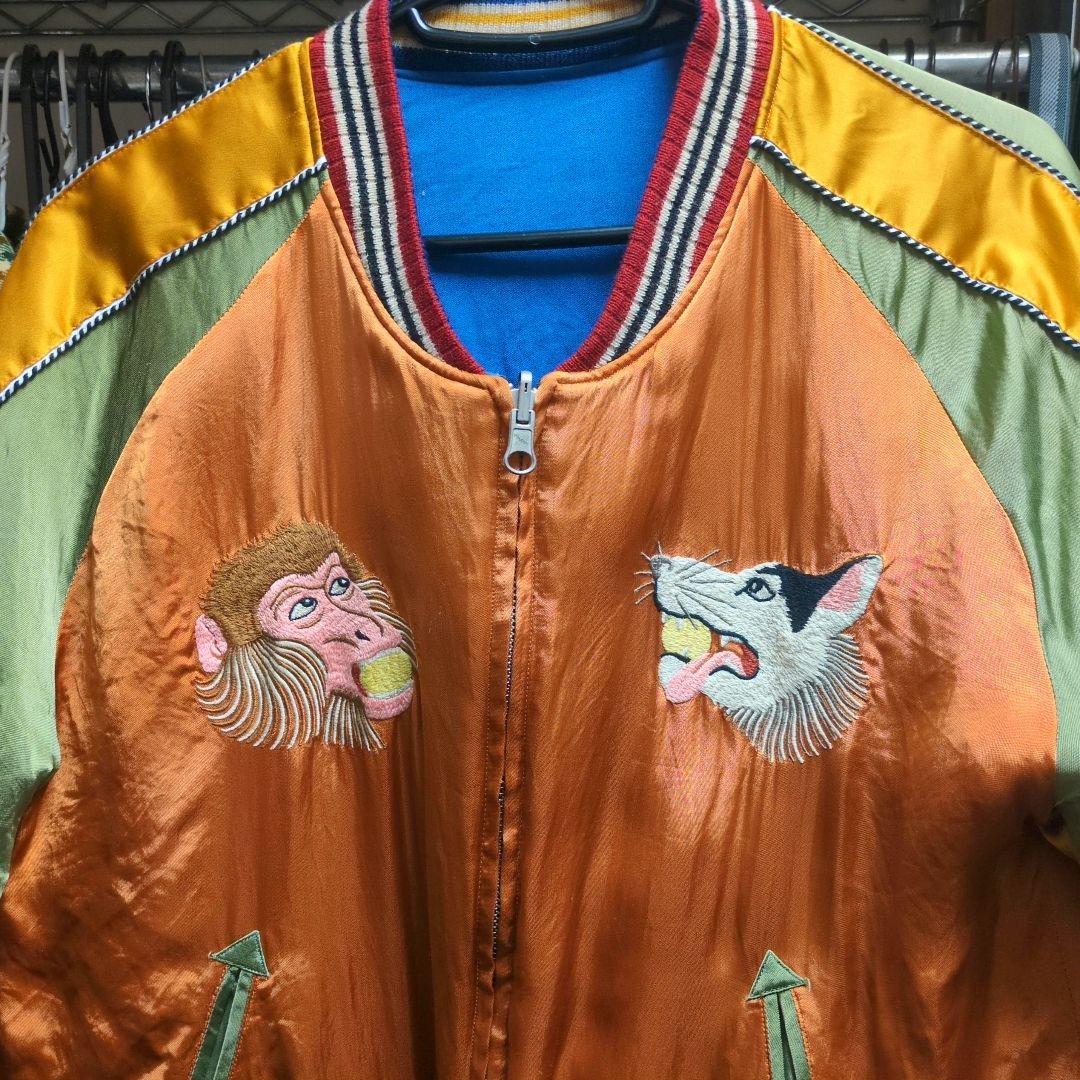 フェローズ　スカジャン　激レア　鬼ヶ島　L 東洋　スタジャン　ジャケット PHERROW'S フェローズ リバーシブルスカジャン|スーベニアジャケット