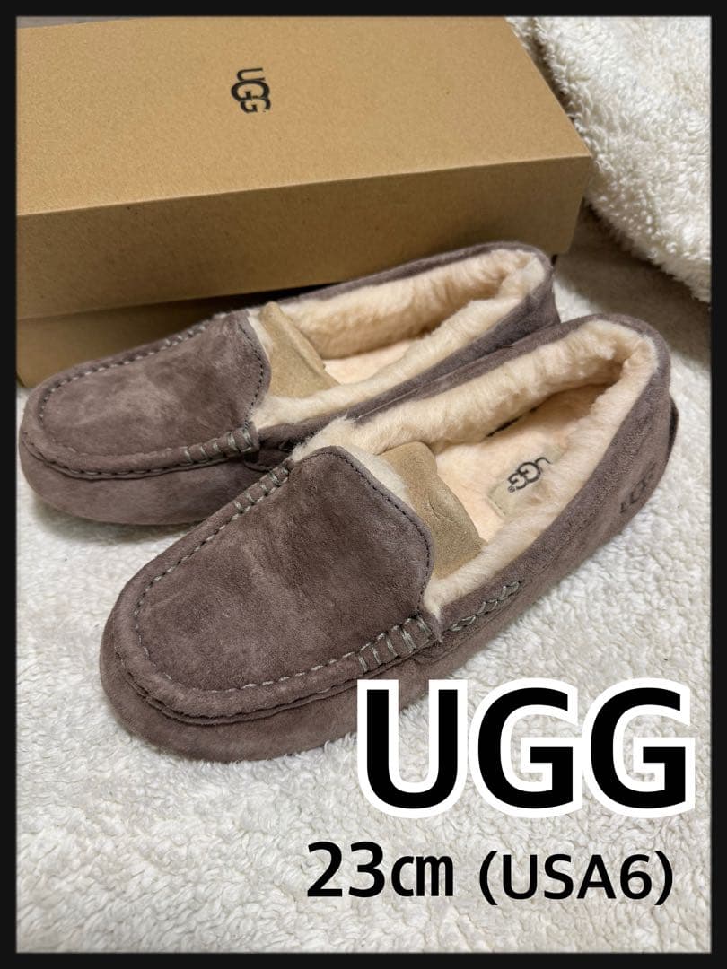 ［美品］UGG モカシン 23cm (USA6) Ansley SLA UGG Australia（アグオーストラリア） デッキシューズ モカシン UGG