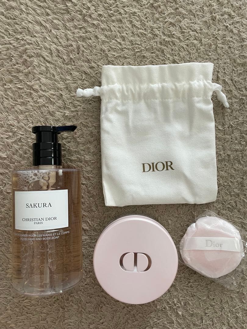 Dior サクラ リキッド ハンド＆ ボディソープ　ミスディオールボディパウダー ディオール人気NO.1香水「ミス ディオール」のボディパウダー