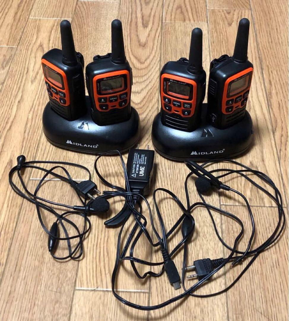 Midland（ミッドランド）　X-Talkerシリーズ　トランシーバー Midland LXT500VP3 ( 38キロ通話 充電式トランシーバー ) 新品 未開封