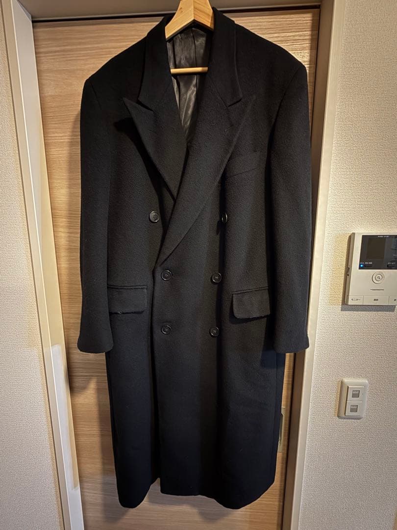 80s ジョルジオアルマーニ　ダブルブレストチェスターコート　カシミヤ　6ボタン GIORGIO ARMANI ジョルジオアルマーニ 1980's〜1990's ヴィンテージ