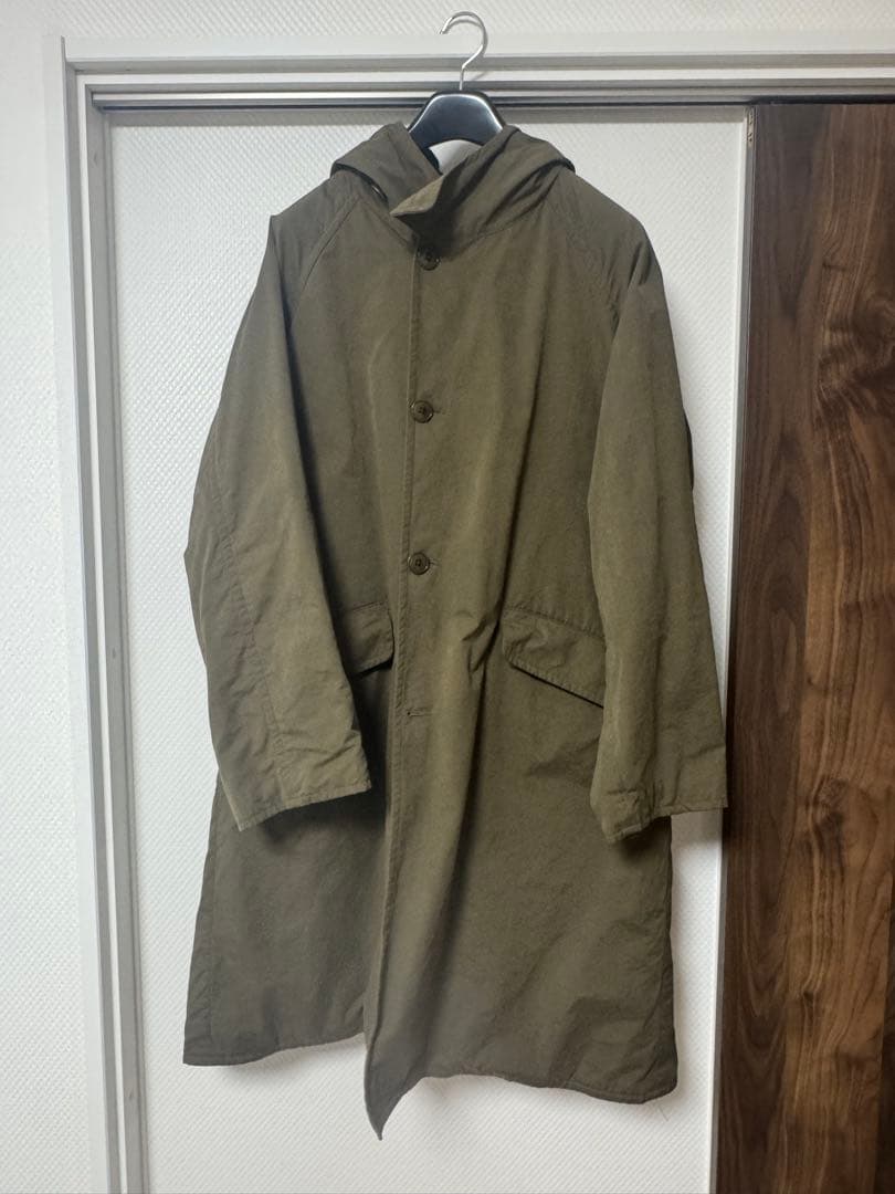 comoli 19AW フーデッドコート　サイズ２　カーキ COMOLI コモリ 19AW フーデッドコート カーキ 2 Q03-04012