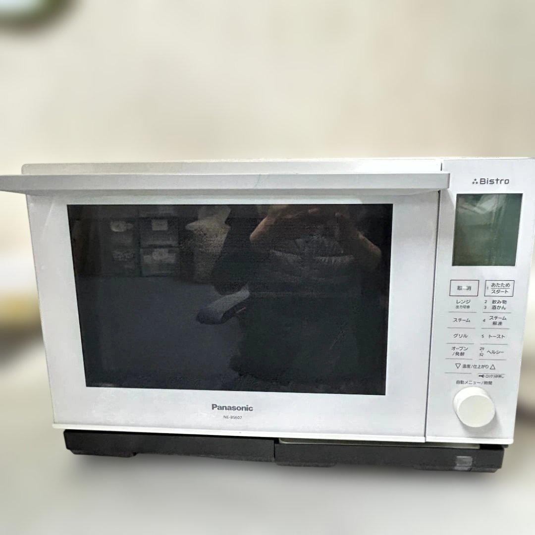 パナソニック　ビストロ　スチームオーブンレンジ NE-BS607　2020年製 パナソニック レンジ・トースター スチームオーブンレンジ ホワイト NE
