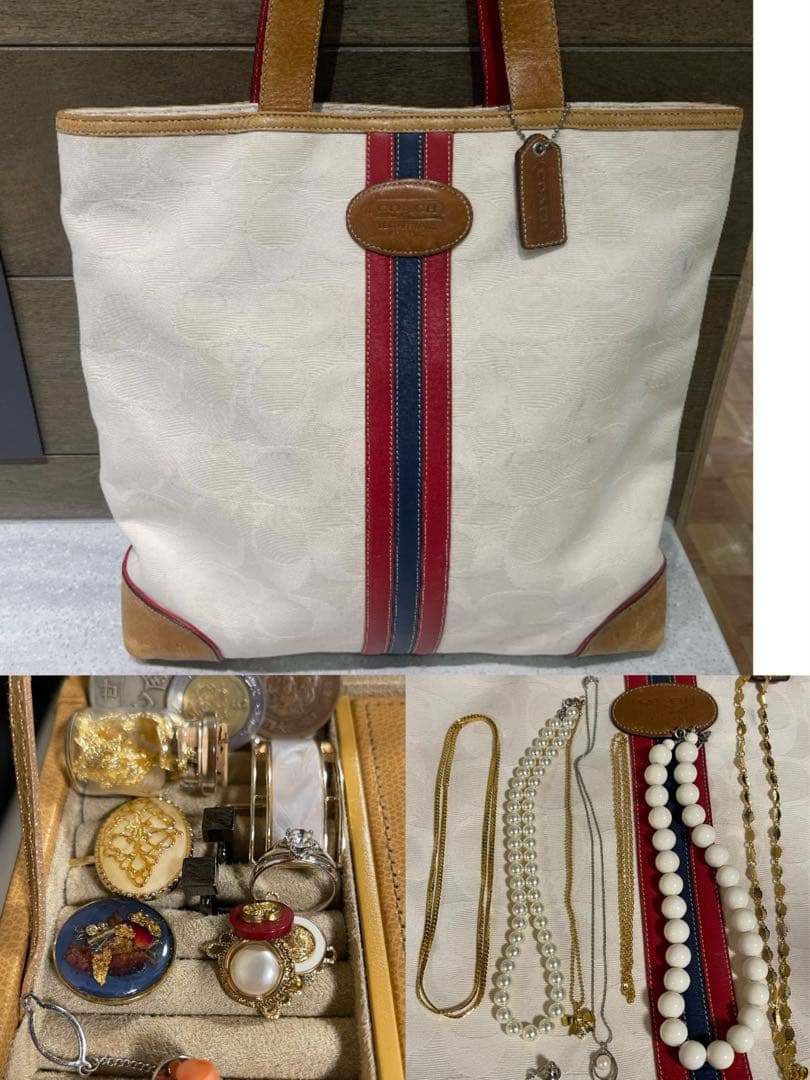 アクセサリー遺品整理生前整理 指輪　 ネックレス・コーチ・バッグ、純金箔. COACH（コーチ） 【並行輸入品】 ネックレス レディース アクセサリー