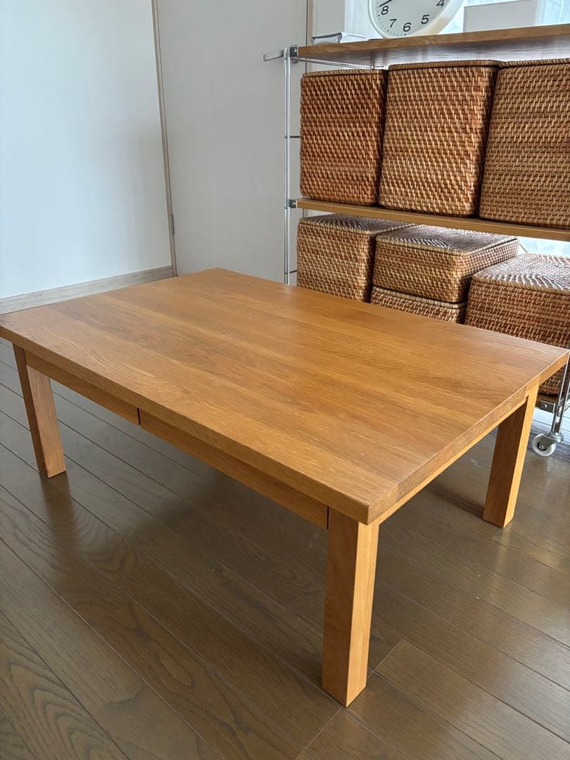 無印良品 無垢材ローテーブル（オーク材） Amazon.co.jp: 無印良品 木製ローテーブル・オーク材 幅110×奥行55×高