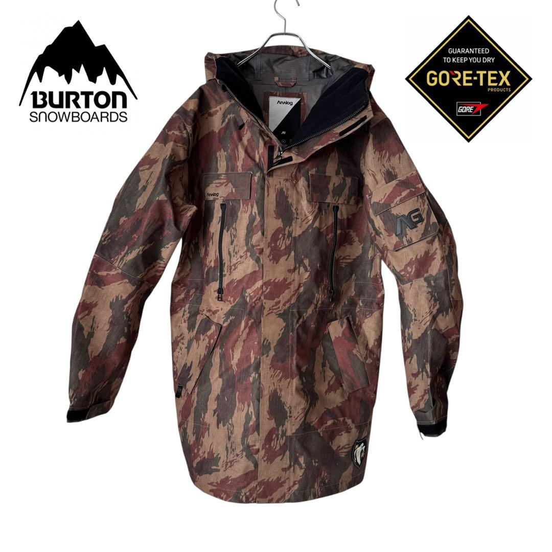 美品　バートン アナログ 3L ゴアテックスJK M カモ BURTON ［ak] コレクション『 Men's Burton ［ak] Cyclic GORE-TEX 2L