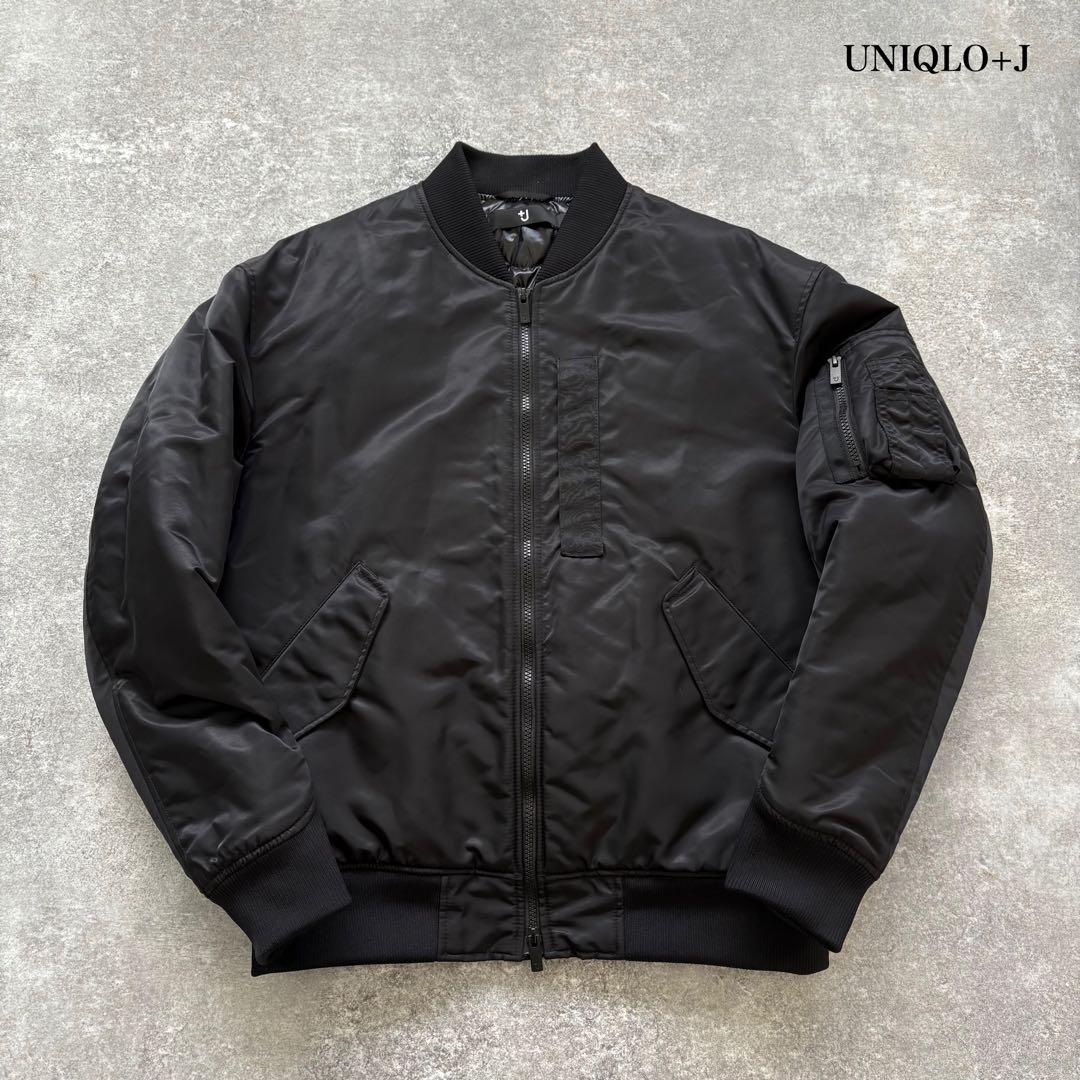 UNIQLO+J】ユニクロジルサンダー ハイブリッドダウン MA-1 ブルゾン