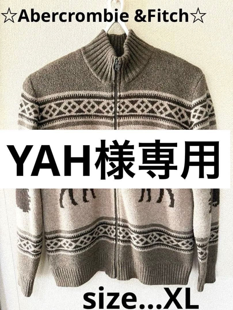 ☆Abercrombie &Fitch☆アウター♡カウチンセーター☆サイズXL☆ Abercrombie & Fitch アバクロ カウチンセーター ニット - メルカリ