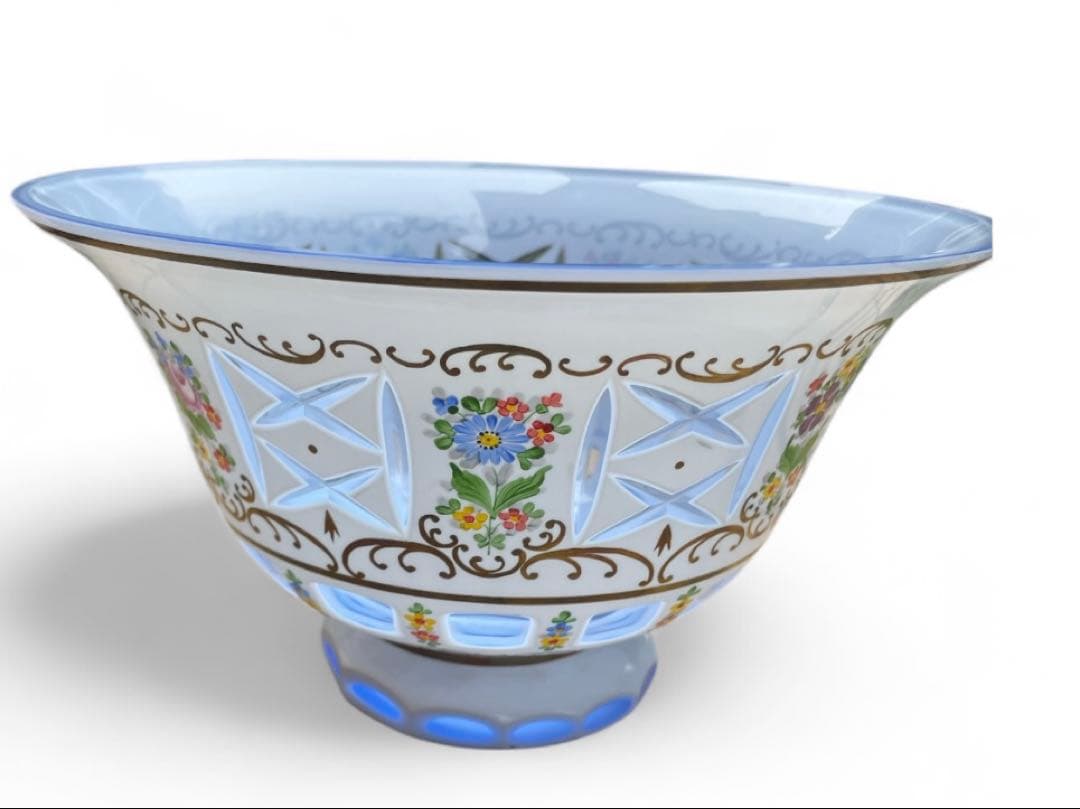 ボヘミア 水指し　花瓶　ボヘミアグラス ee77d195d839ffc55f1bf11517d480