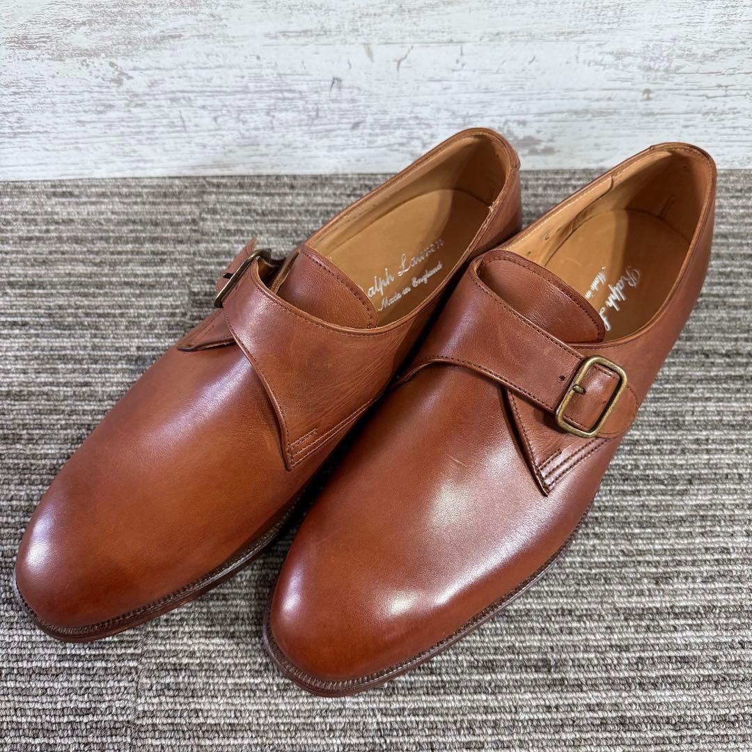 美品　2回使用　英国製 ラルフローレン レザー シューズ 24.0cm 革靴