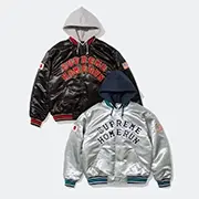 Supreme®/Homerun Satin Hooded Varsity Jacket | Supreme 25ss